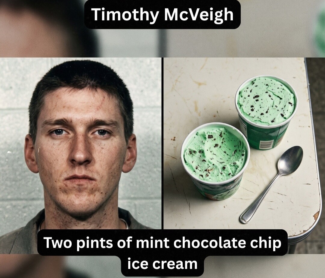 Death row meals and poop